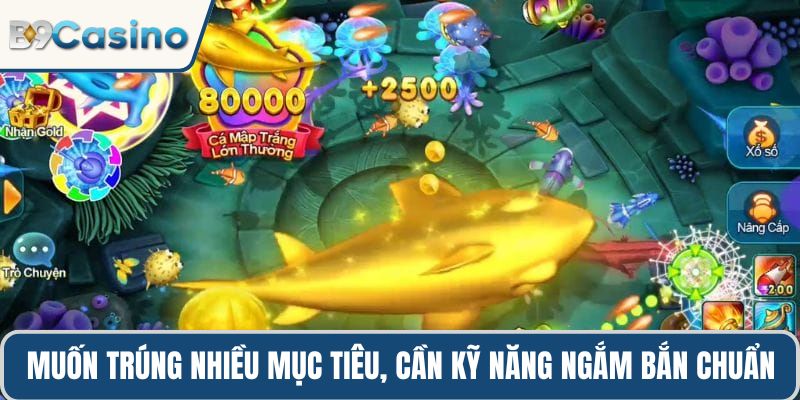 Muốn trúng nhiều mục tiêu, cần kỹ năng ngắm bắn chuẩn