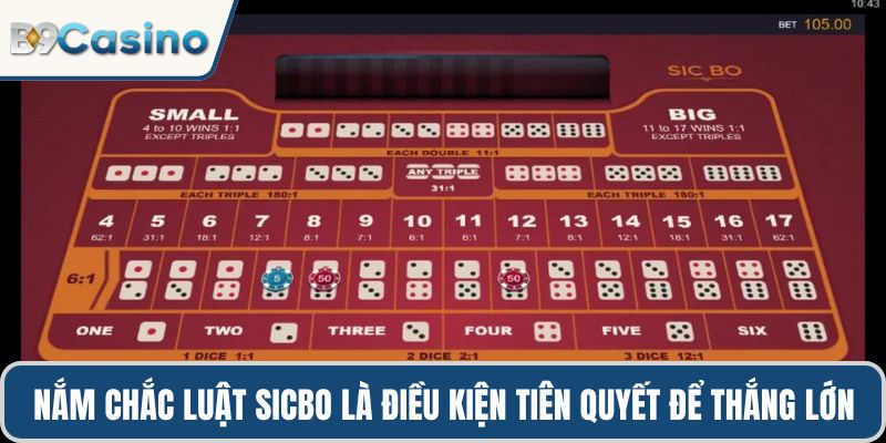 Nắm chắc quy luật sicbo là điều kiện tiên quyết để thắng lớn