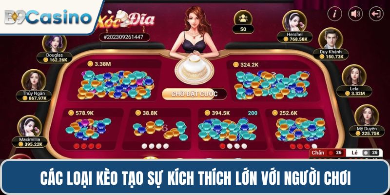 Xóc Đĩa Online – Cách Chơi Và Mẹo Thắng Khủng Tại B9casino 1 Sự phong phú của các loại kèo tạo sự kích thích lớn với người chơi
